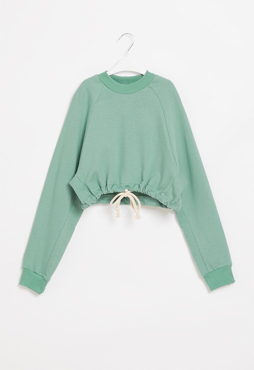 Superbalist - Girls crop sweat top - sage