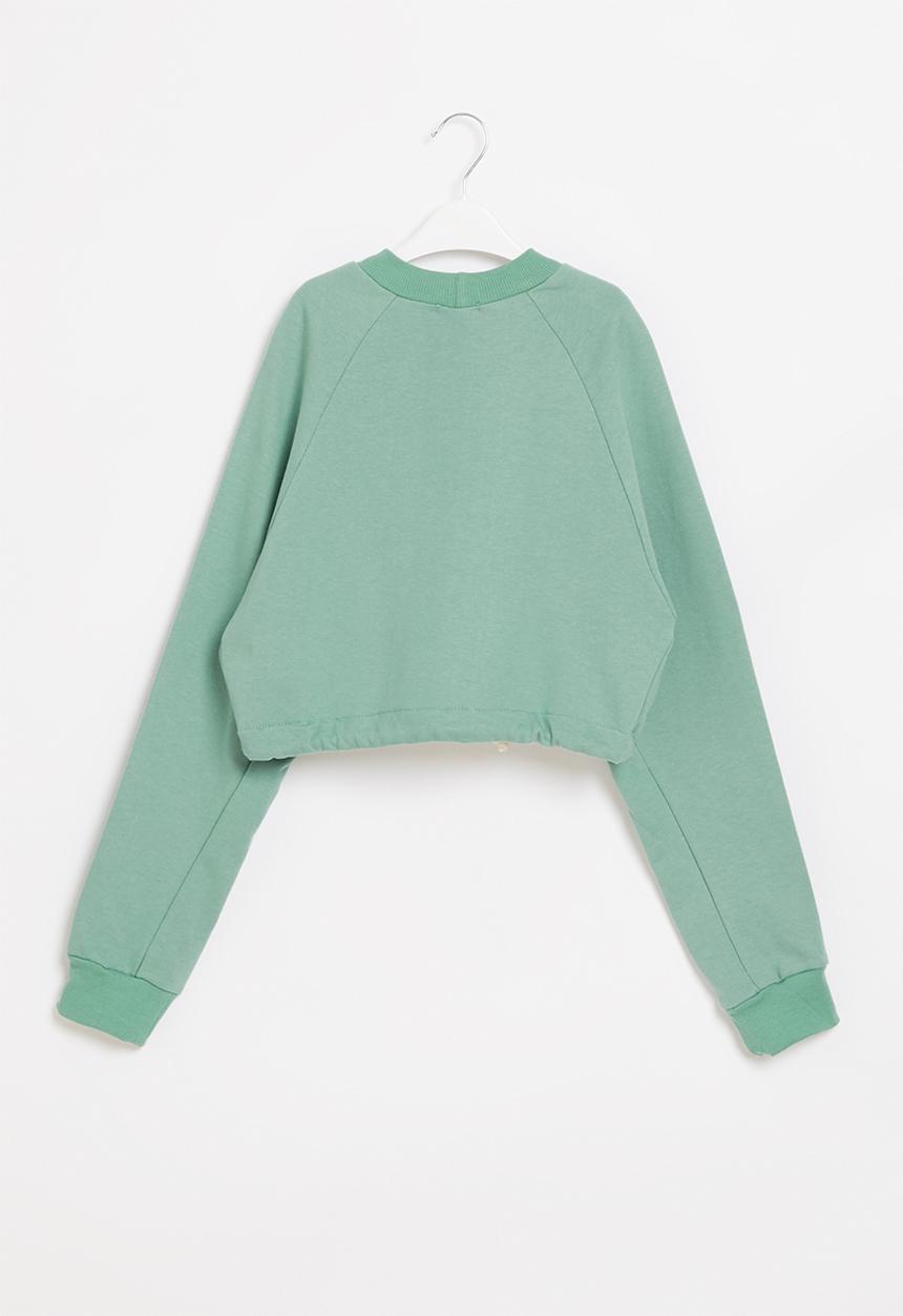 Superbalist - Girls crop sweat top - sage