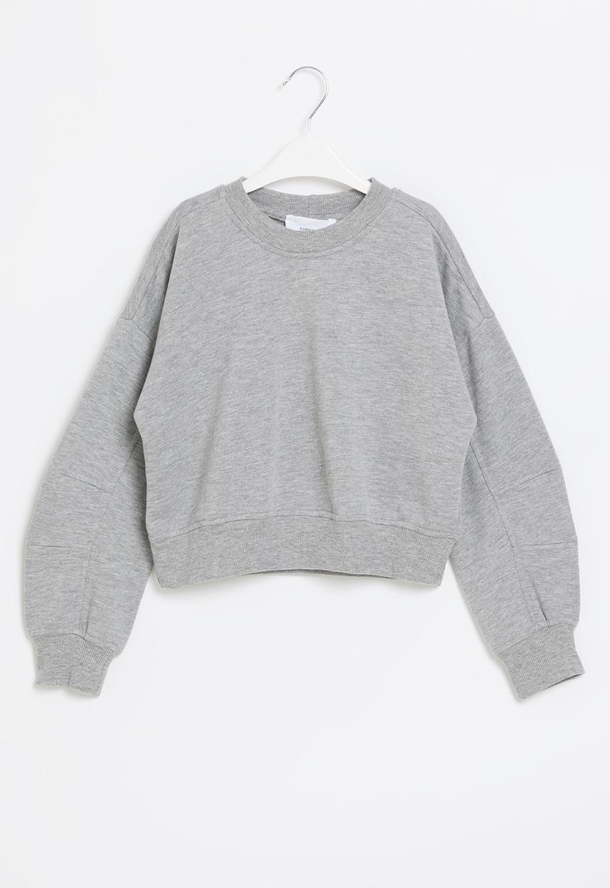 Superbalist - Girls cutline detail sweat top - grey
