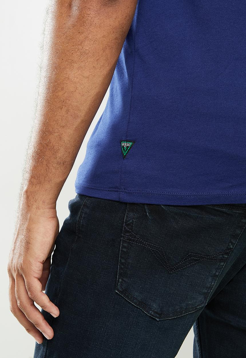 GUESS - Clear classic logo crew - navy