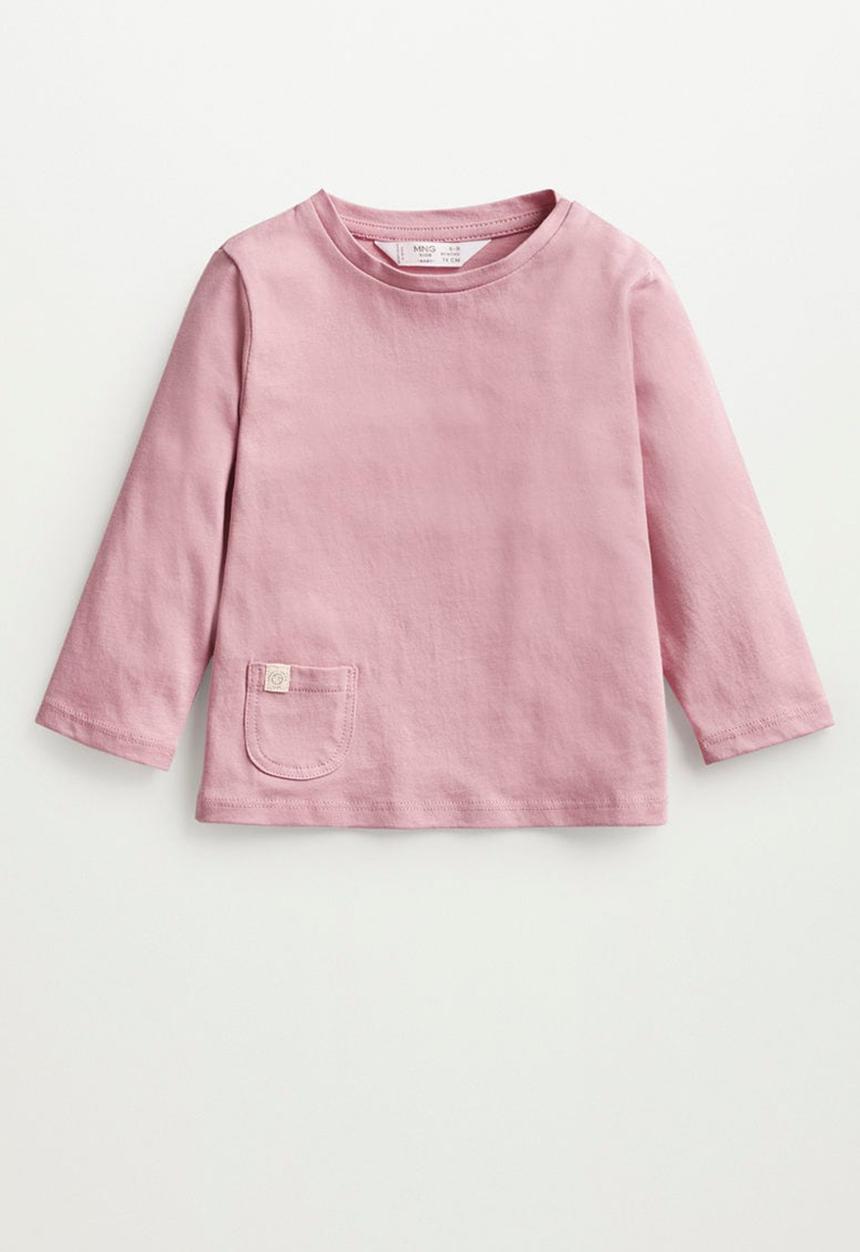 MANGO - Basi8 long sleeve tee - pink