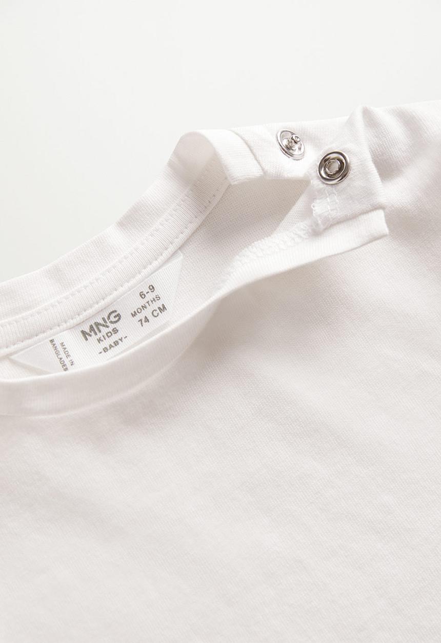 MANGO - Basi8 long sleeve tee - white