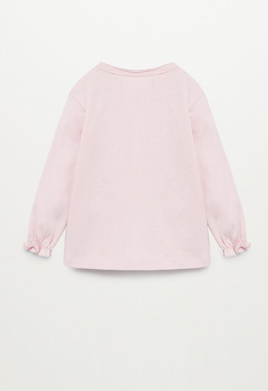 MANGO - Brillo long sleeve tee - pink