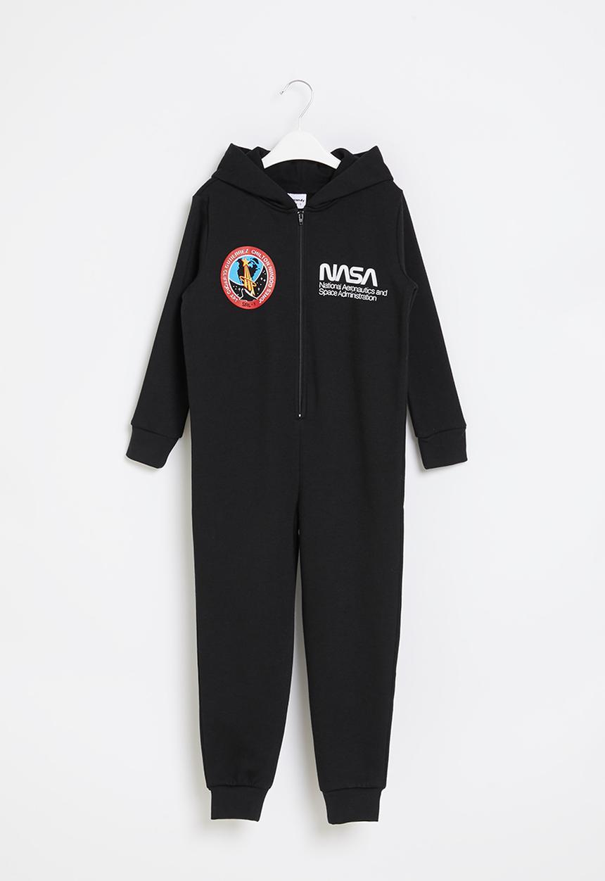 Pop Candy - Younger boys graphic printed onesie - black