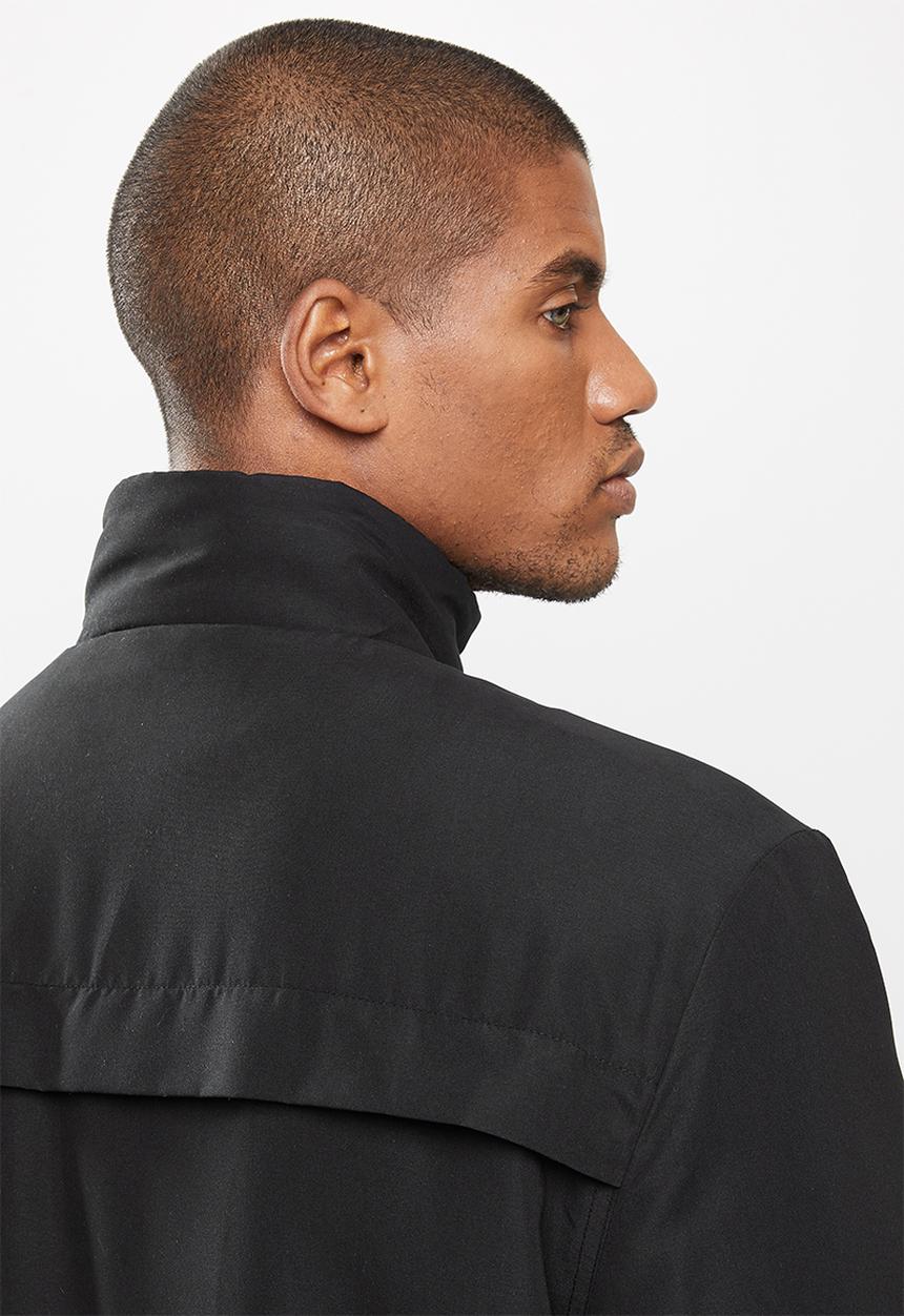 Factorie - Reversible sherpa ski jacket - black