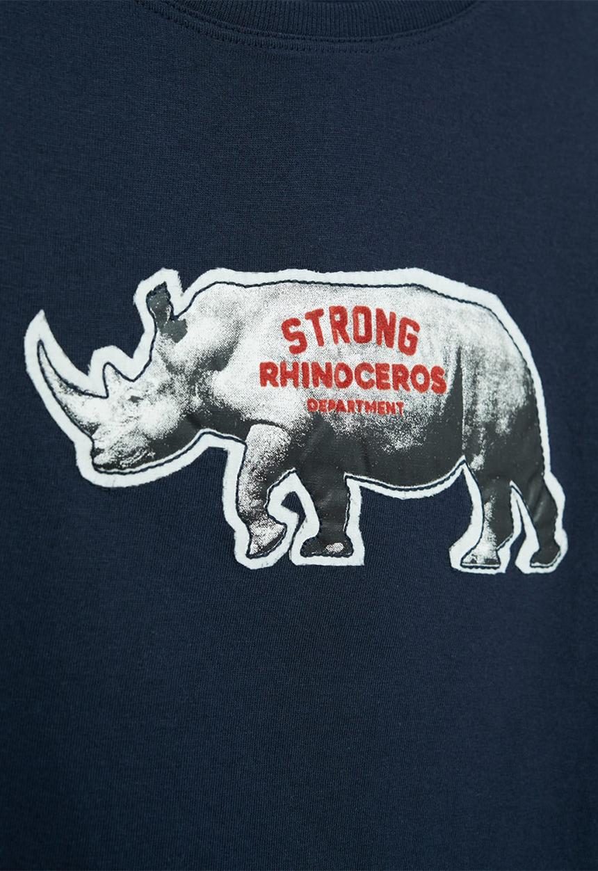 MANGO - Animal long sleeve tee - navy