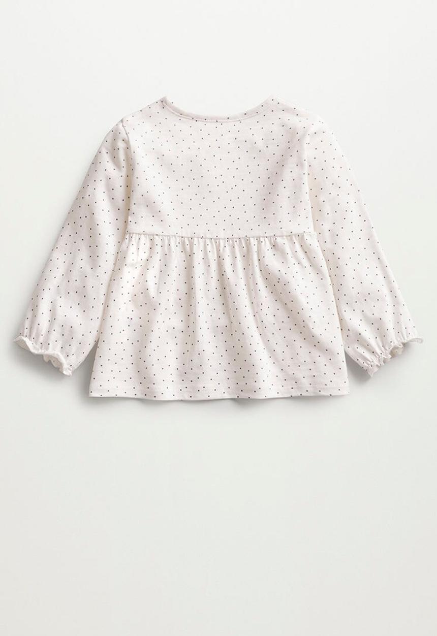 MANGO - Lina long sleeve tee - white