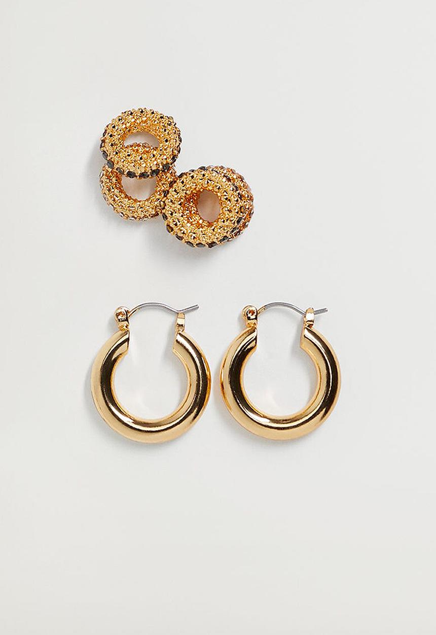 Violeta by Mango - Ursa earrings - gold