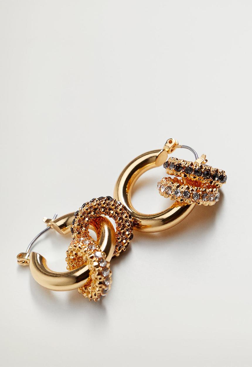 Violeta by Mango - Ursa earrings - gold