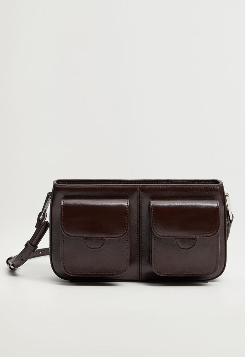 MANGO - Layna bag - dark brown
