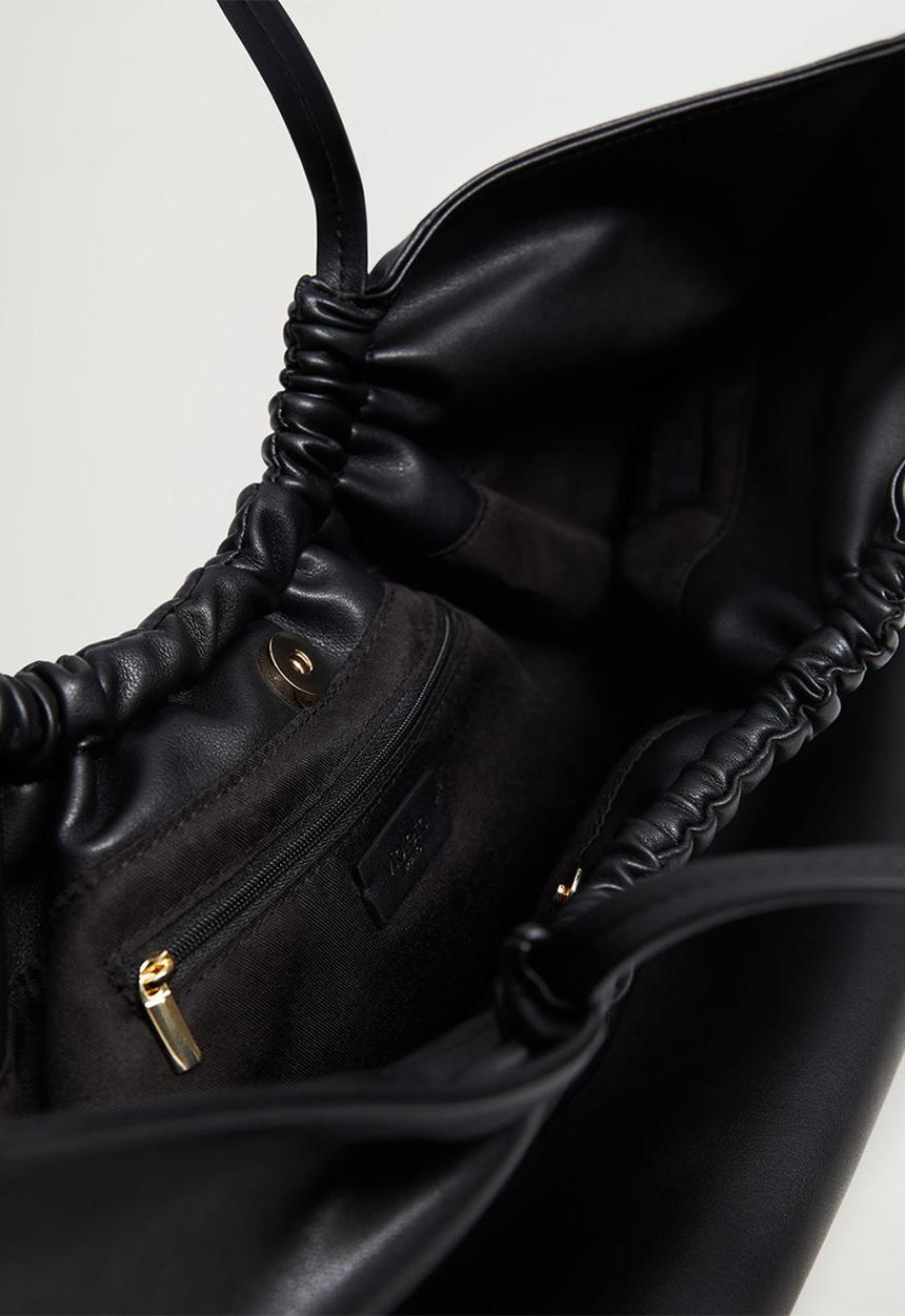 Violeta by Mango - Ruffleg bag - black