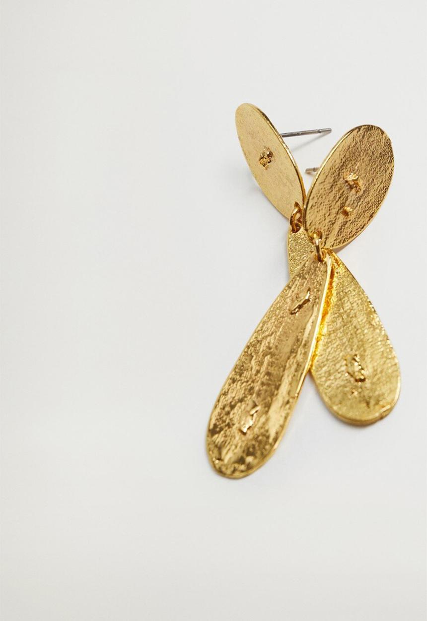 Violeta by Mango - Damara earrings - gold