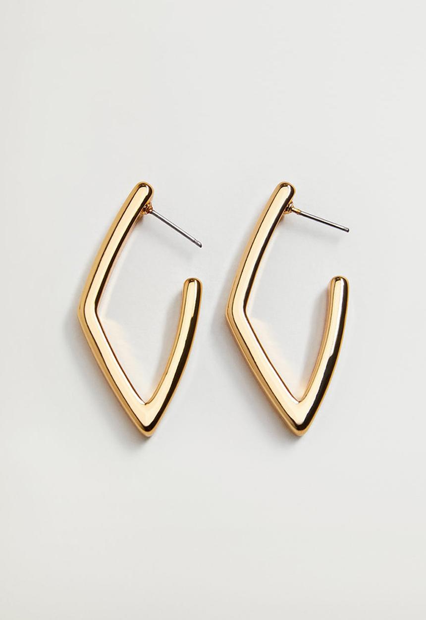 Violeta by Mango - Grus earrings - gold