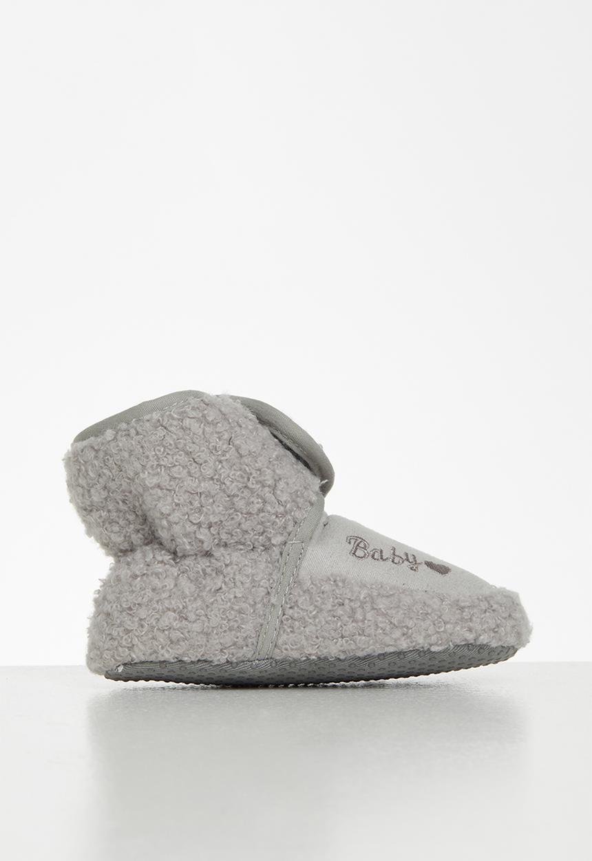 Pop Candy - Baby boys slippers - grey