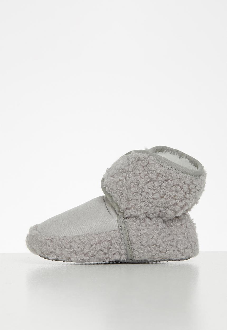 Pop Candy - Baby boys slippers - grey
