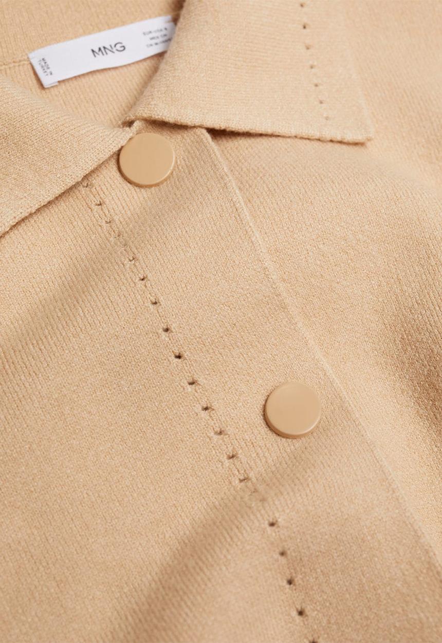 MANGO - Cardigan basket - beige 