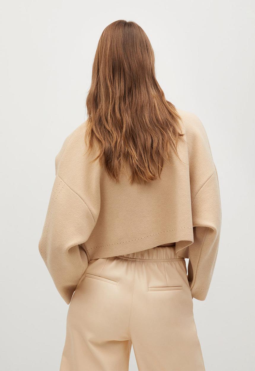 MANGO - Cardigan basket - beige 