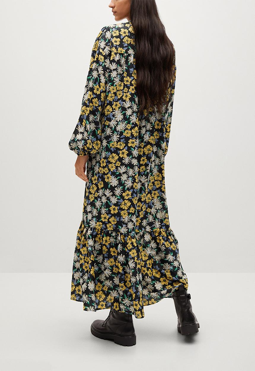 MANGO - Dress cris - black
