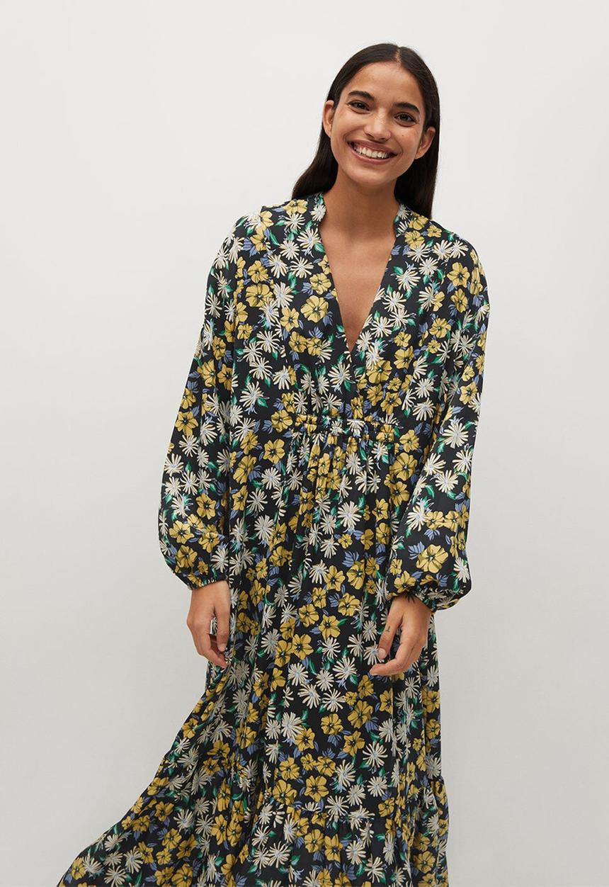 MANGO - Dress cris - black