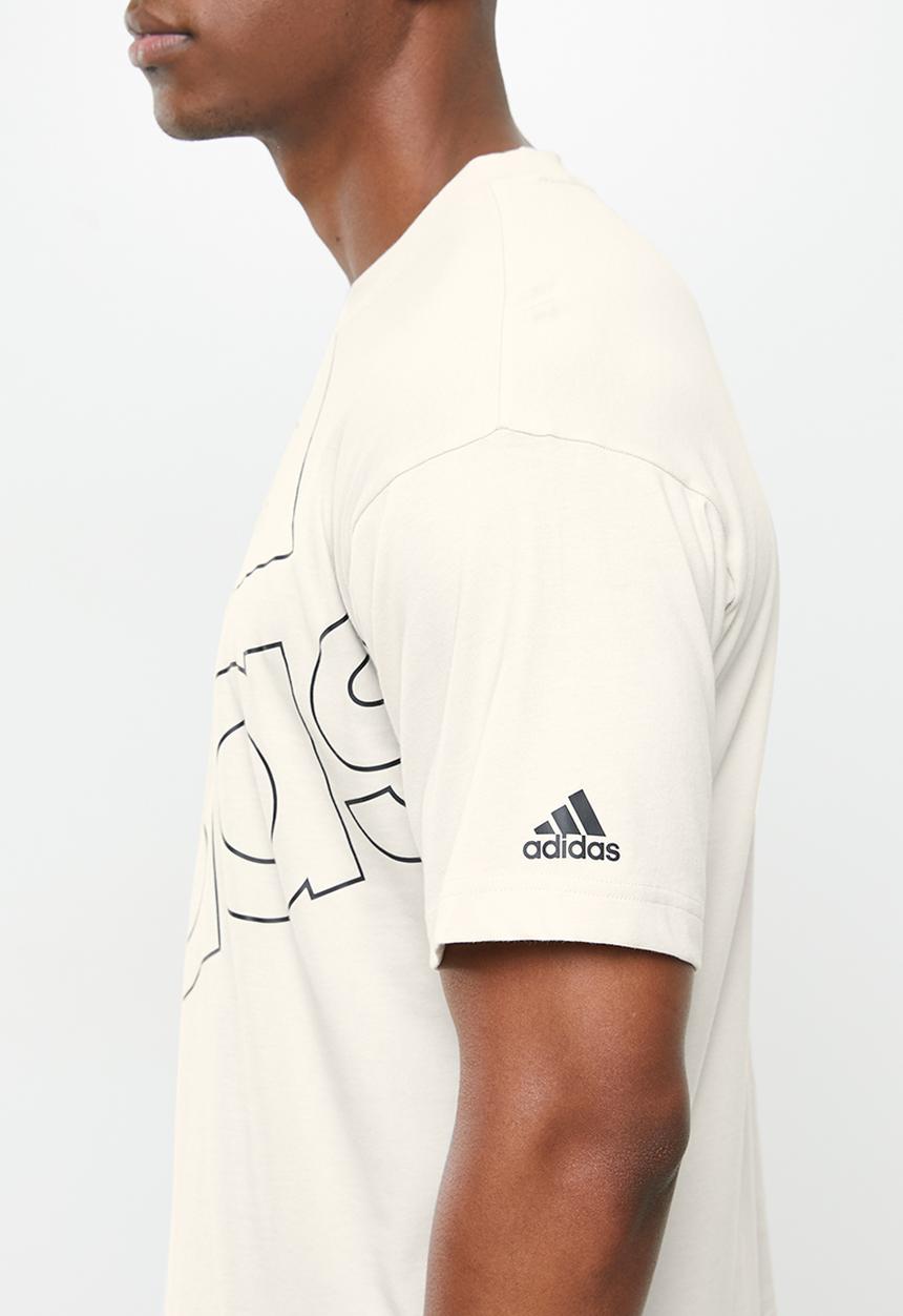 adidas Performance - Favs graphic tee - neutral & black