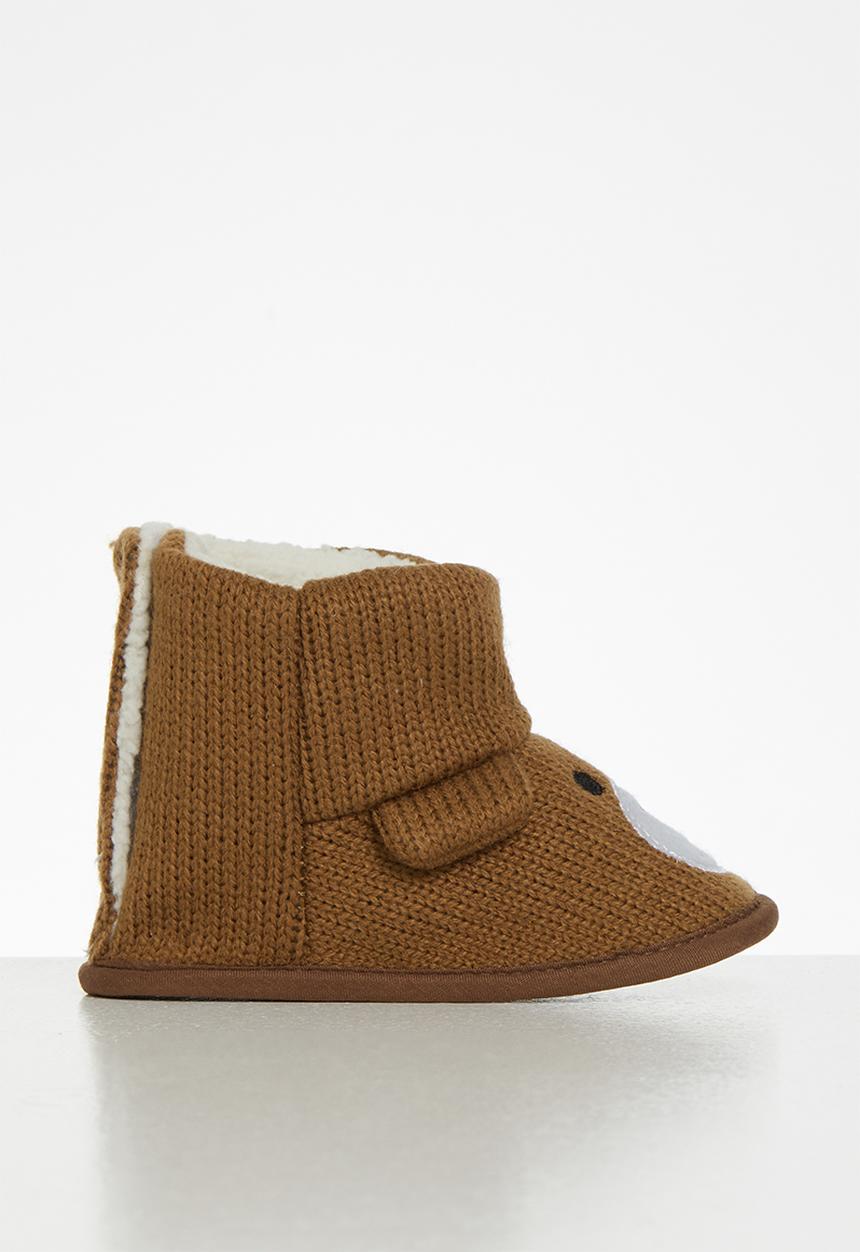Pop Candy - Bear booties - brown