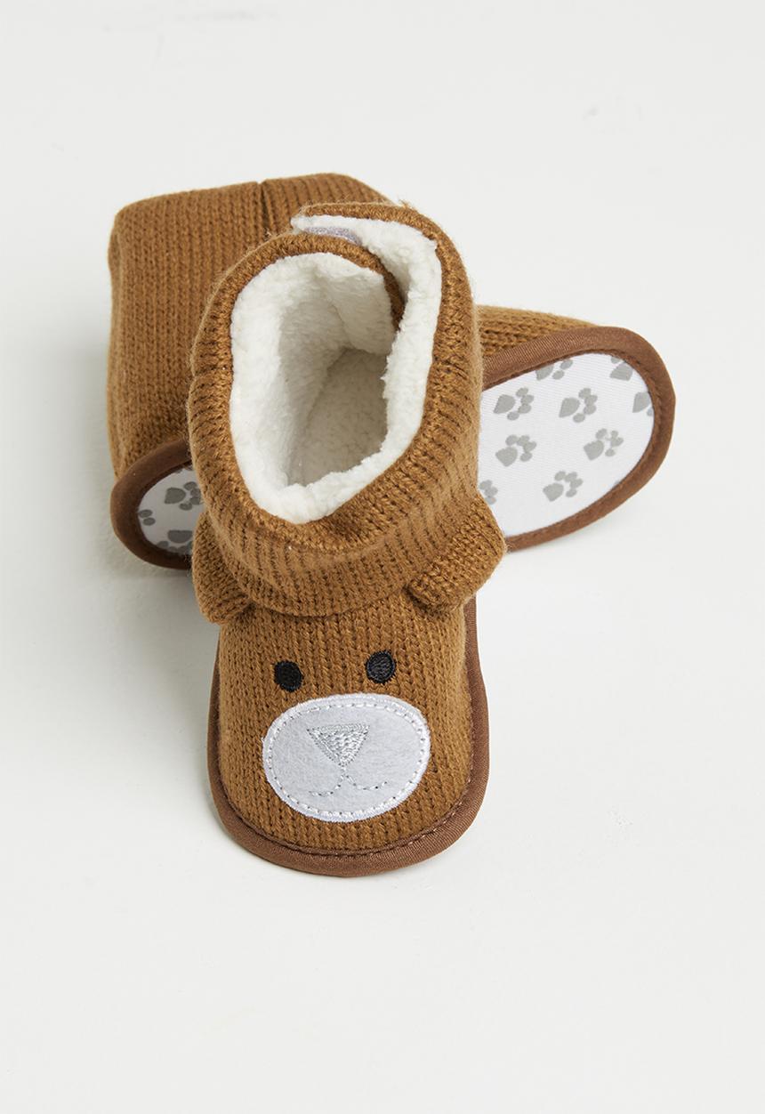 Pop Candy - Bear booties - brown