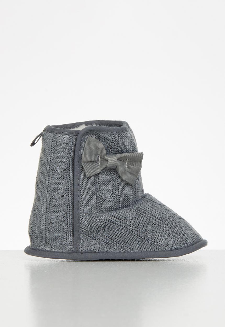 Pop Candy - Baby girls boots - grey