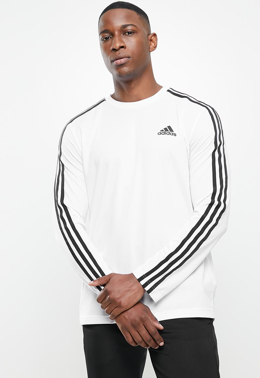 adidas Performance - 3 Long sleeve t T-shirt - white