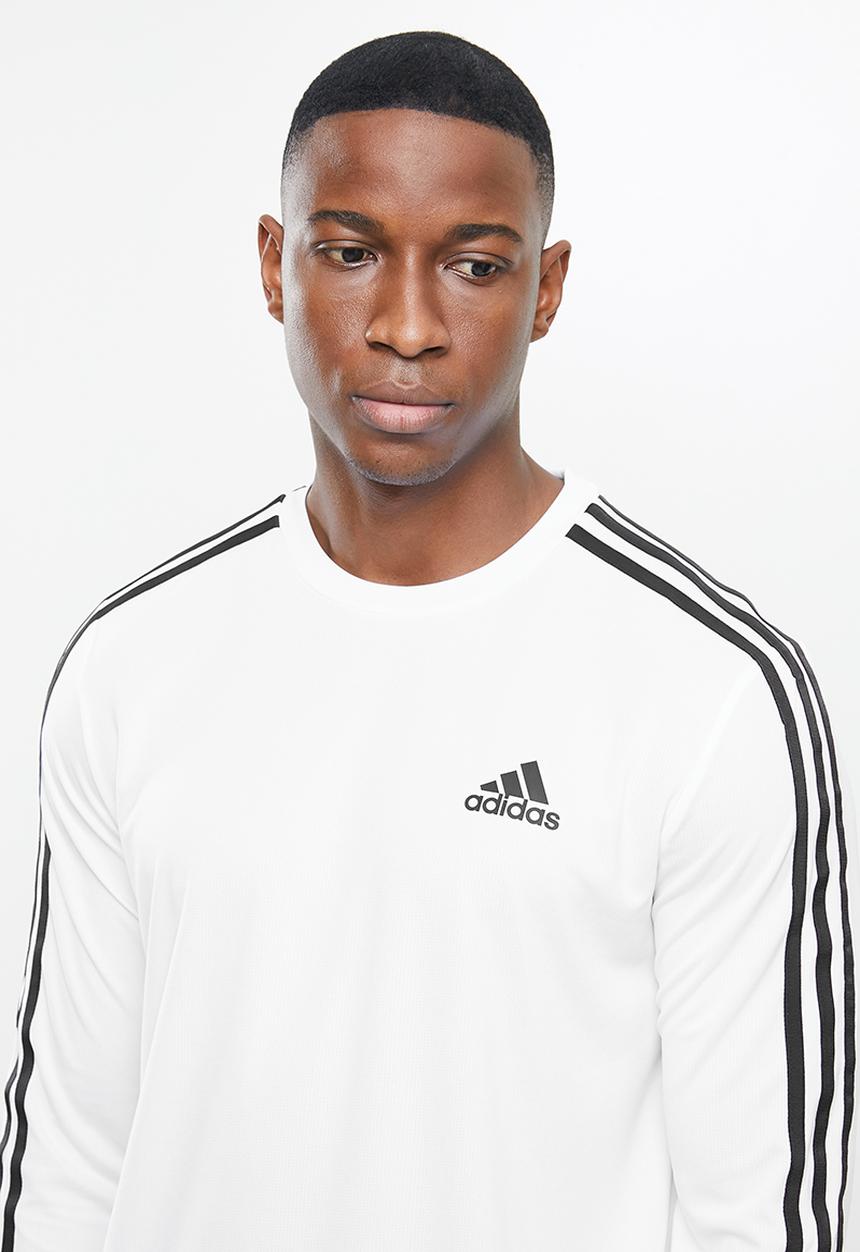 adidas Performance - 3 Long sleeve t T-shirt - white