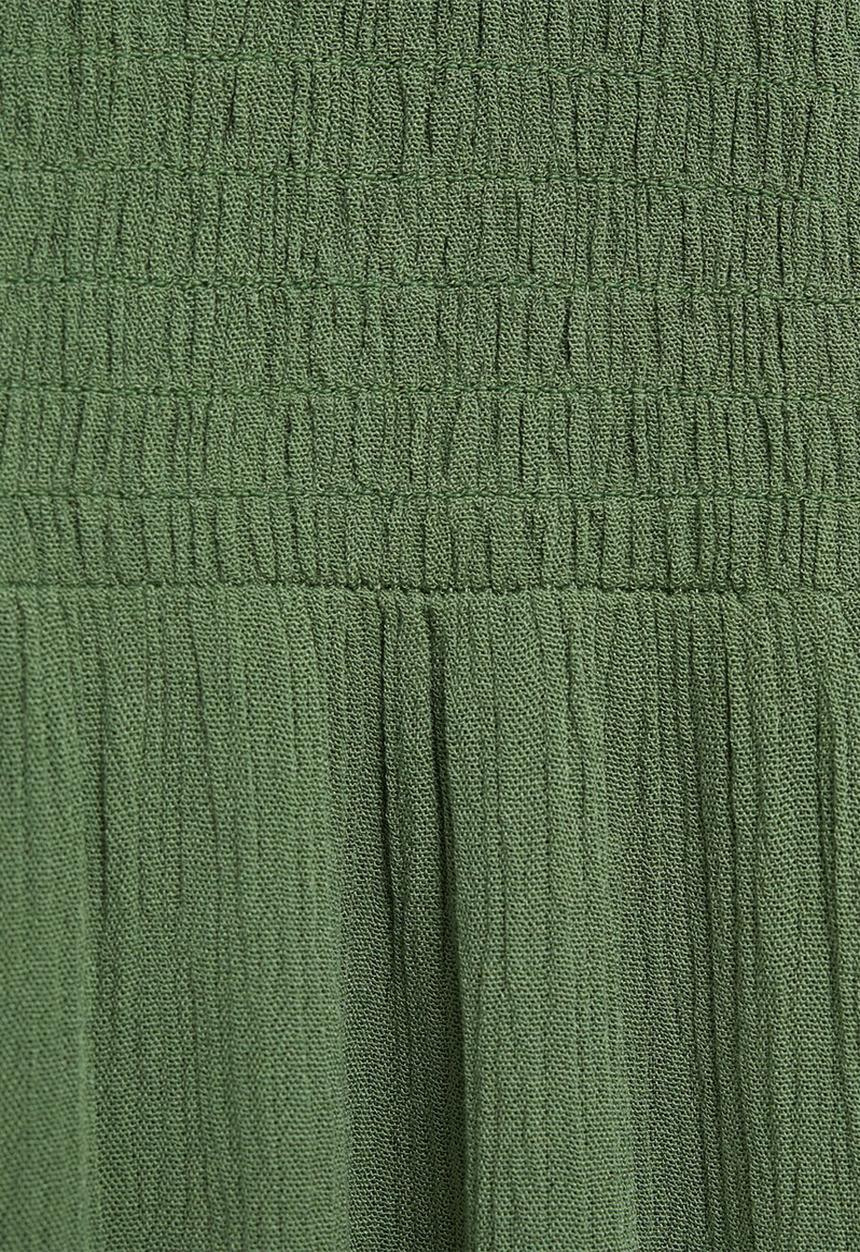 MANGO - Dress bambu - green