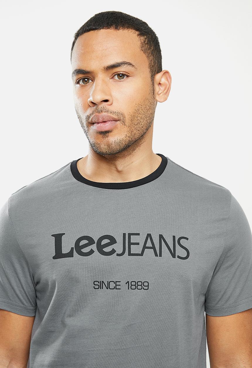 Lee  - Contrast lee rib - dark grey