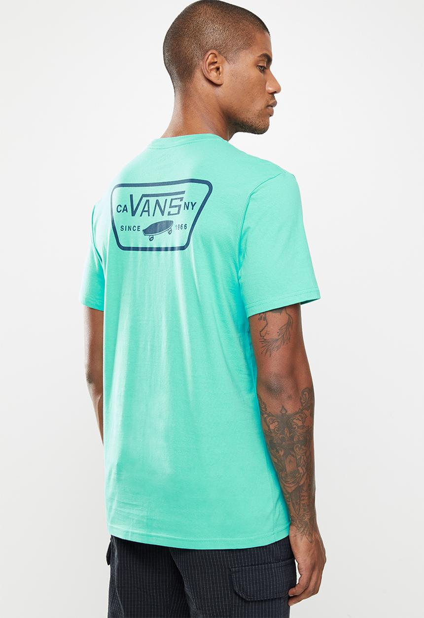 Vans - Full patch back short sleeve tee - turquoise