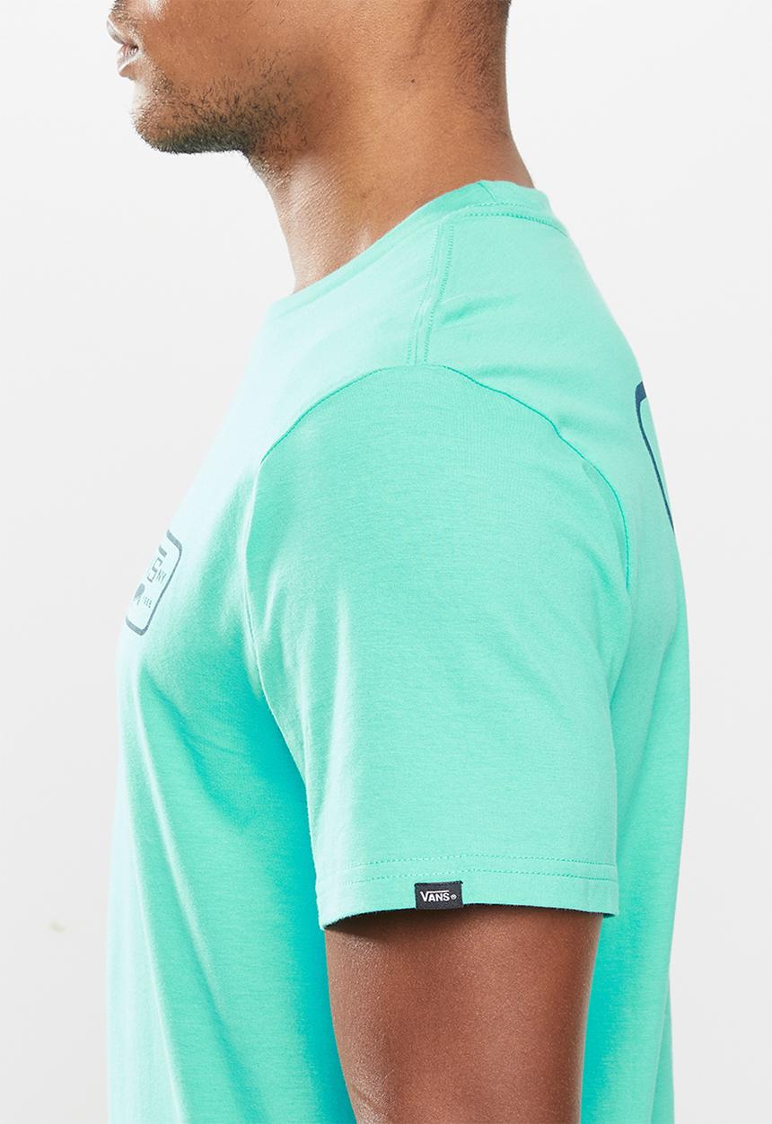 Vans - Full patch back short sleeve tee - turquoise
