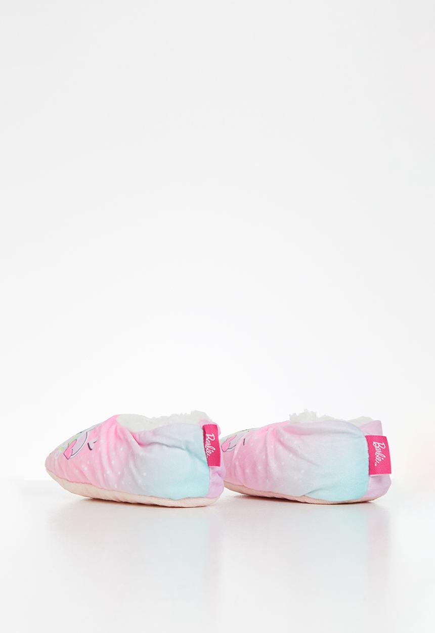 Character Group - Sherpa slipper barbie - pink
