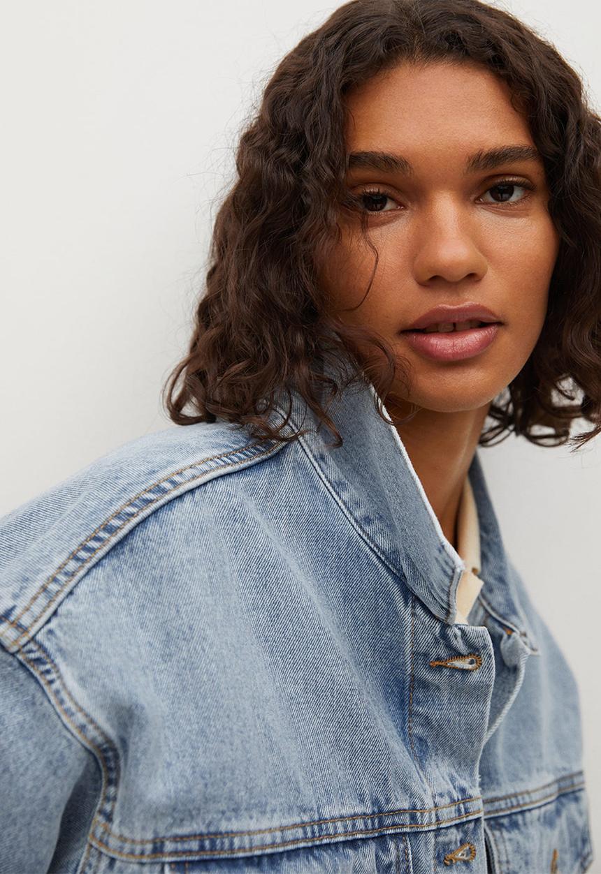 MANGO - Jacket rachel - open blue