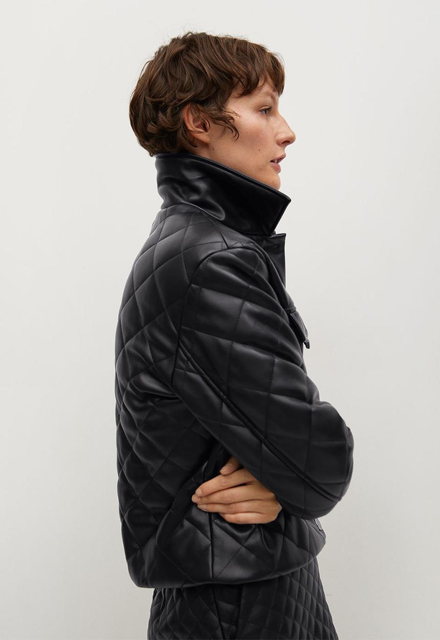 MANGO - Jacket recoco - black