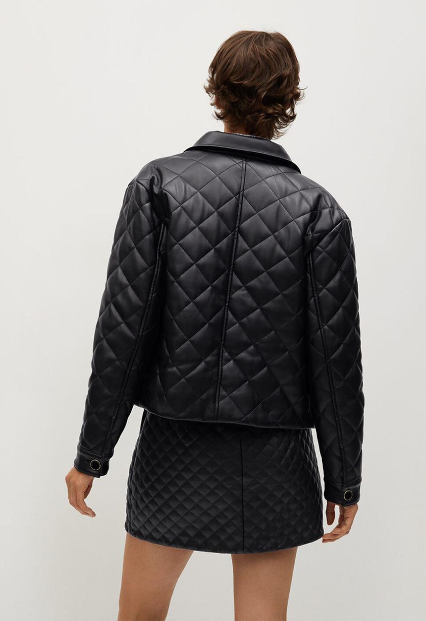 MANGO - Jacket recoco - black