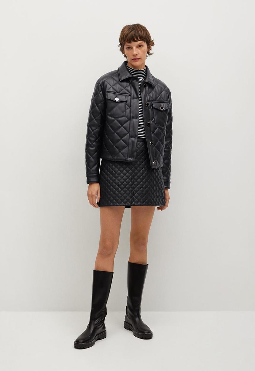 MANGO - Jacket recoco - black