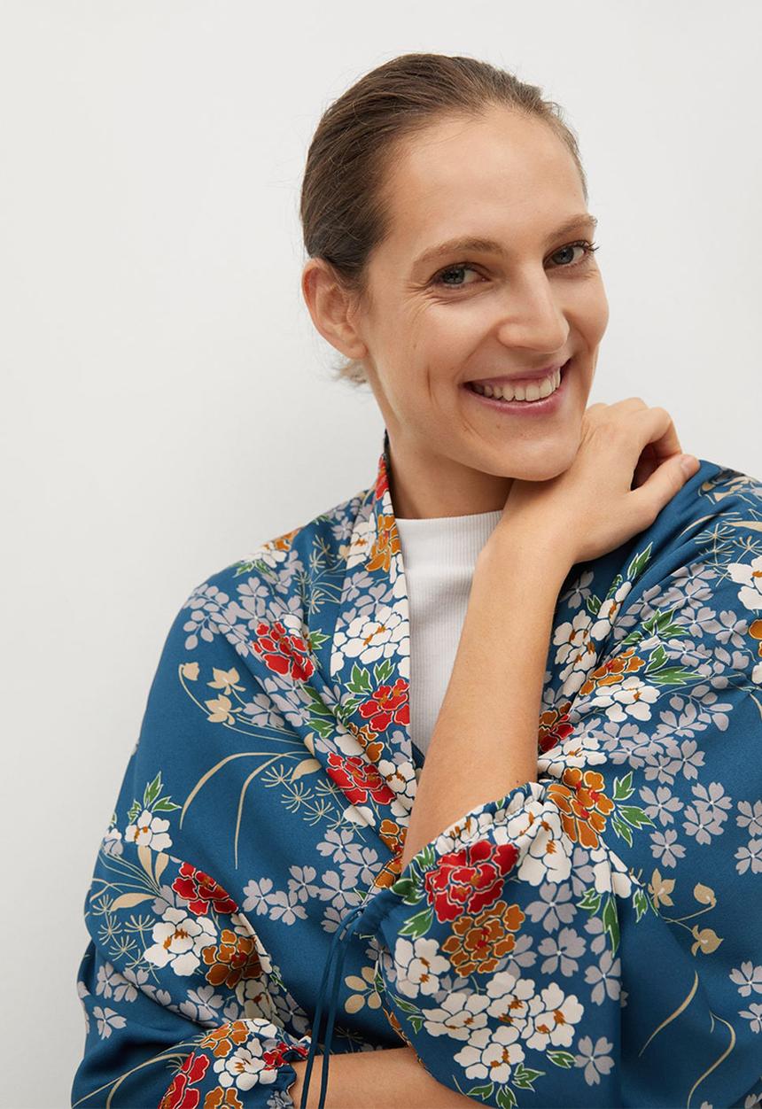 MANGO - Jacket petal - blue