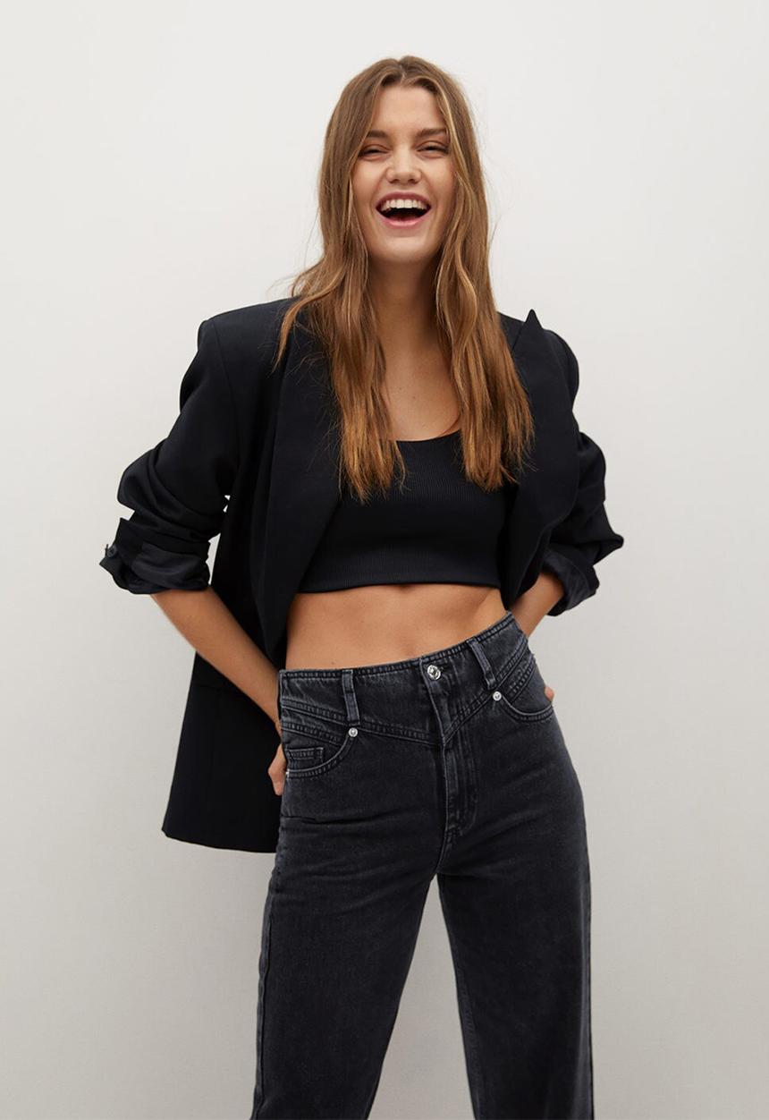 MANGO - Jeans juliette - black 