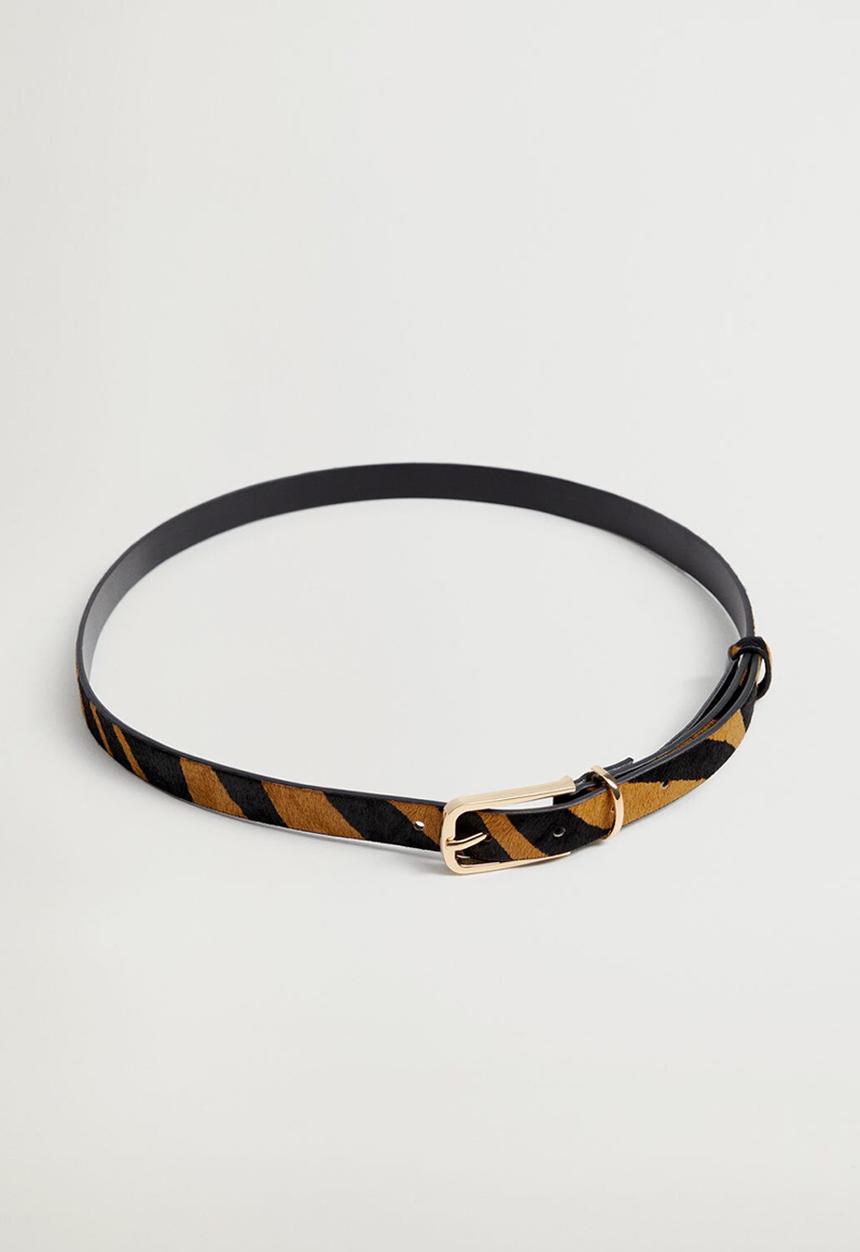 MANGO - Benson belt - dark brown