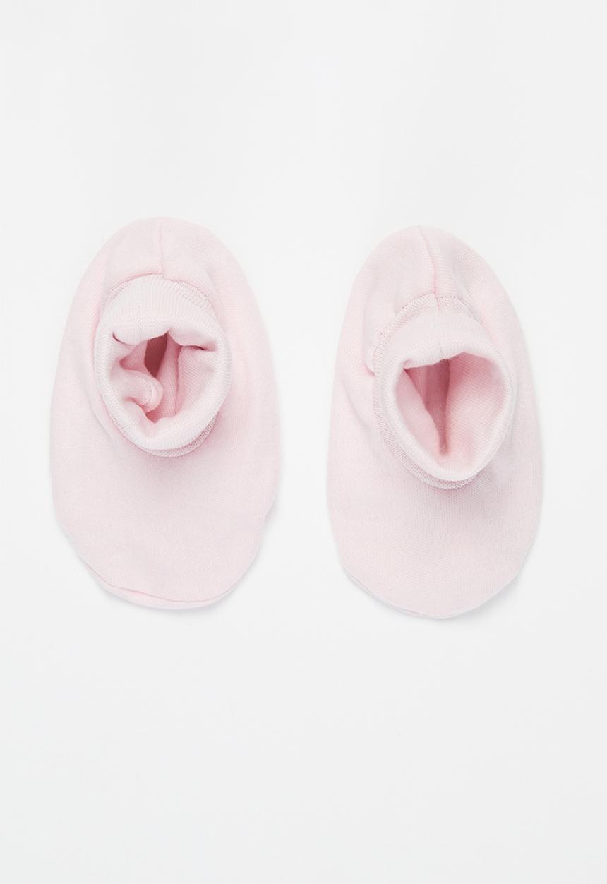 Little Lumps - Shoes ribbed - pink