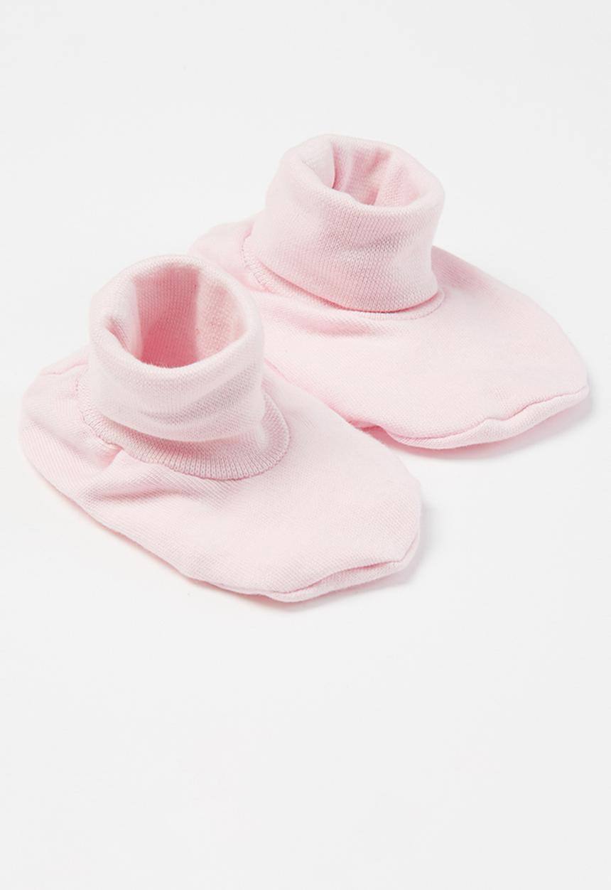 Little Lumps - Shoes ribbed - pink