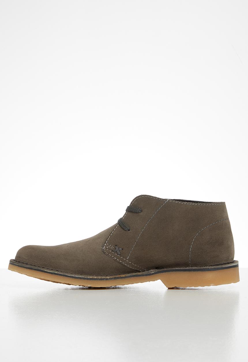Grasshoppers - Hudson  buck suede - grey