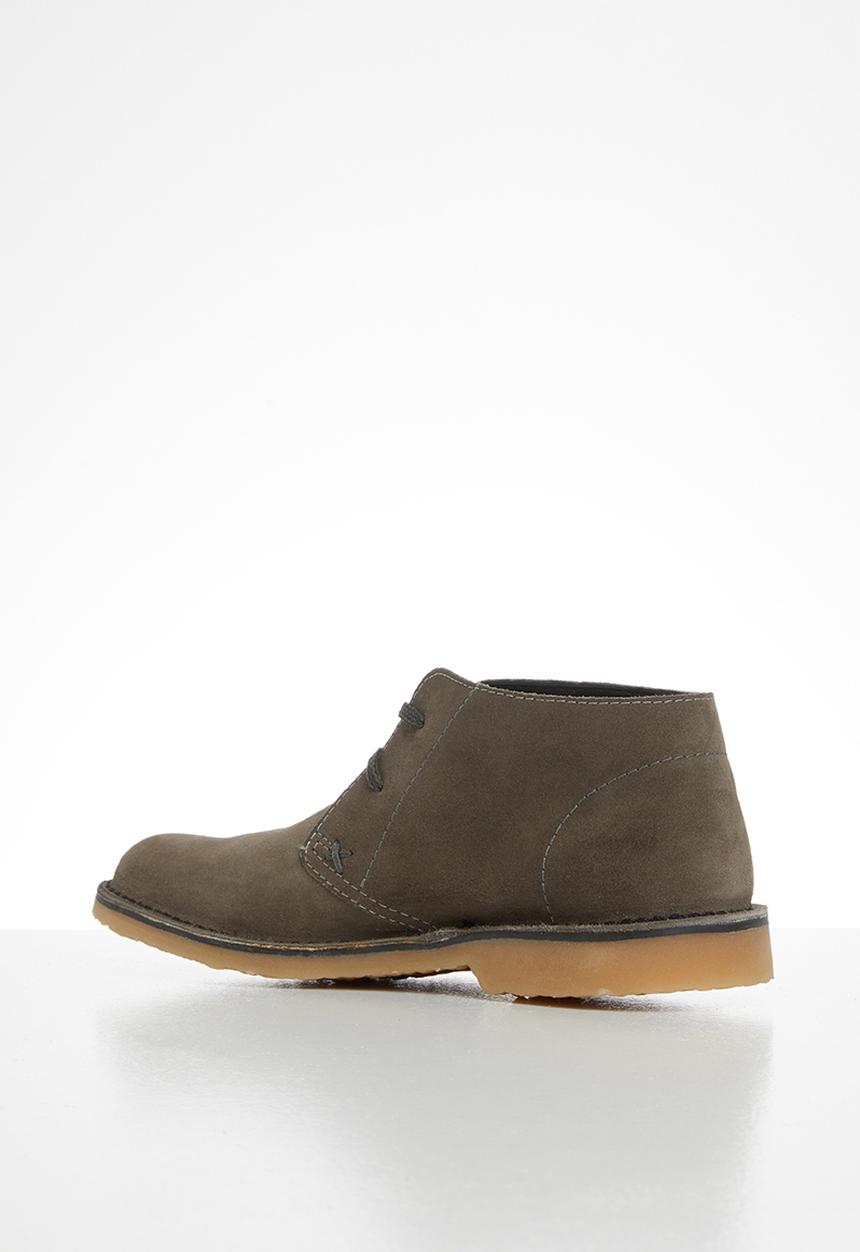 Grasshoppers - Hudson  buck suede - grey