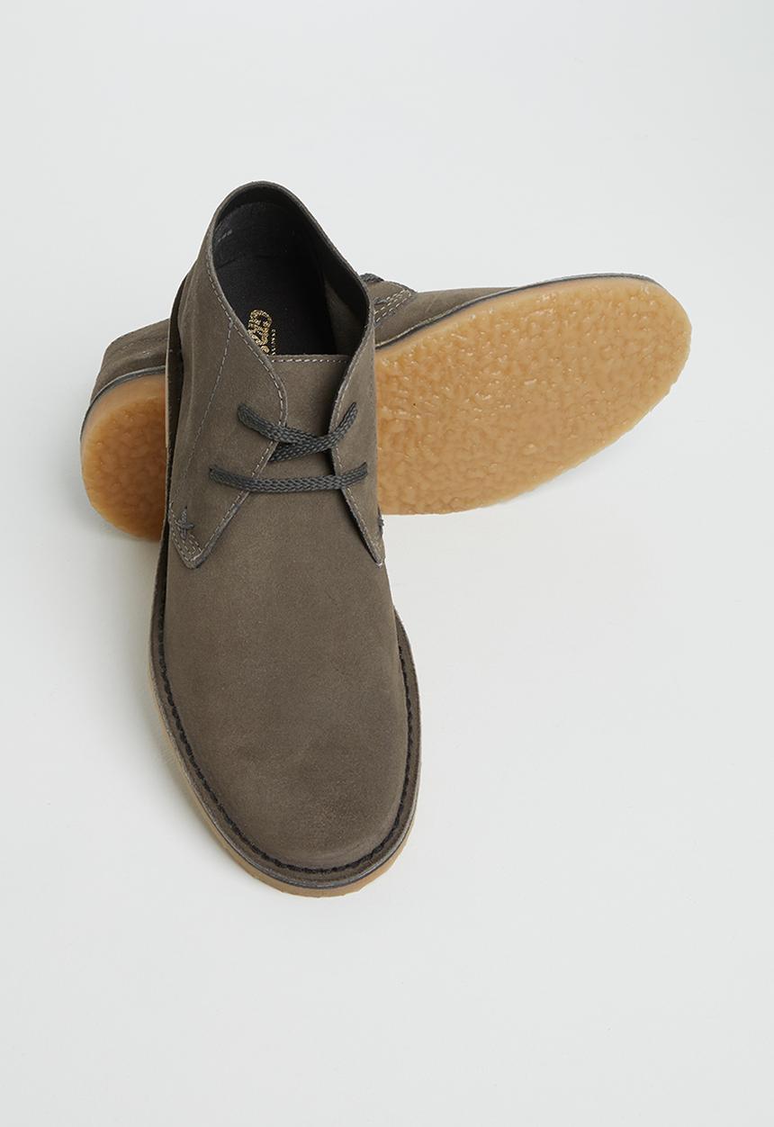 Grasshoppers - Hudson  buck suede - grey