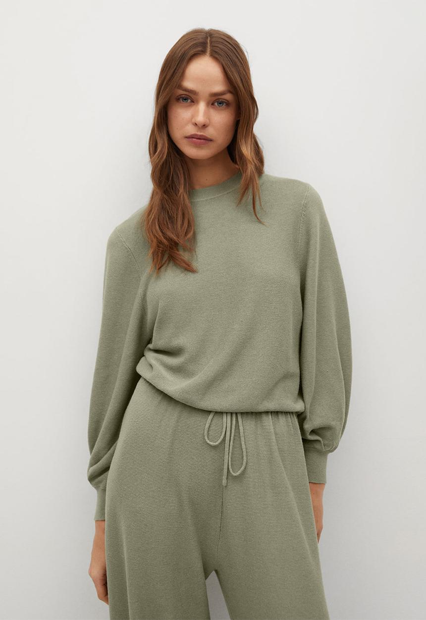 MANGO - Trousers milan - khaki green