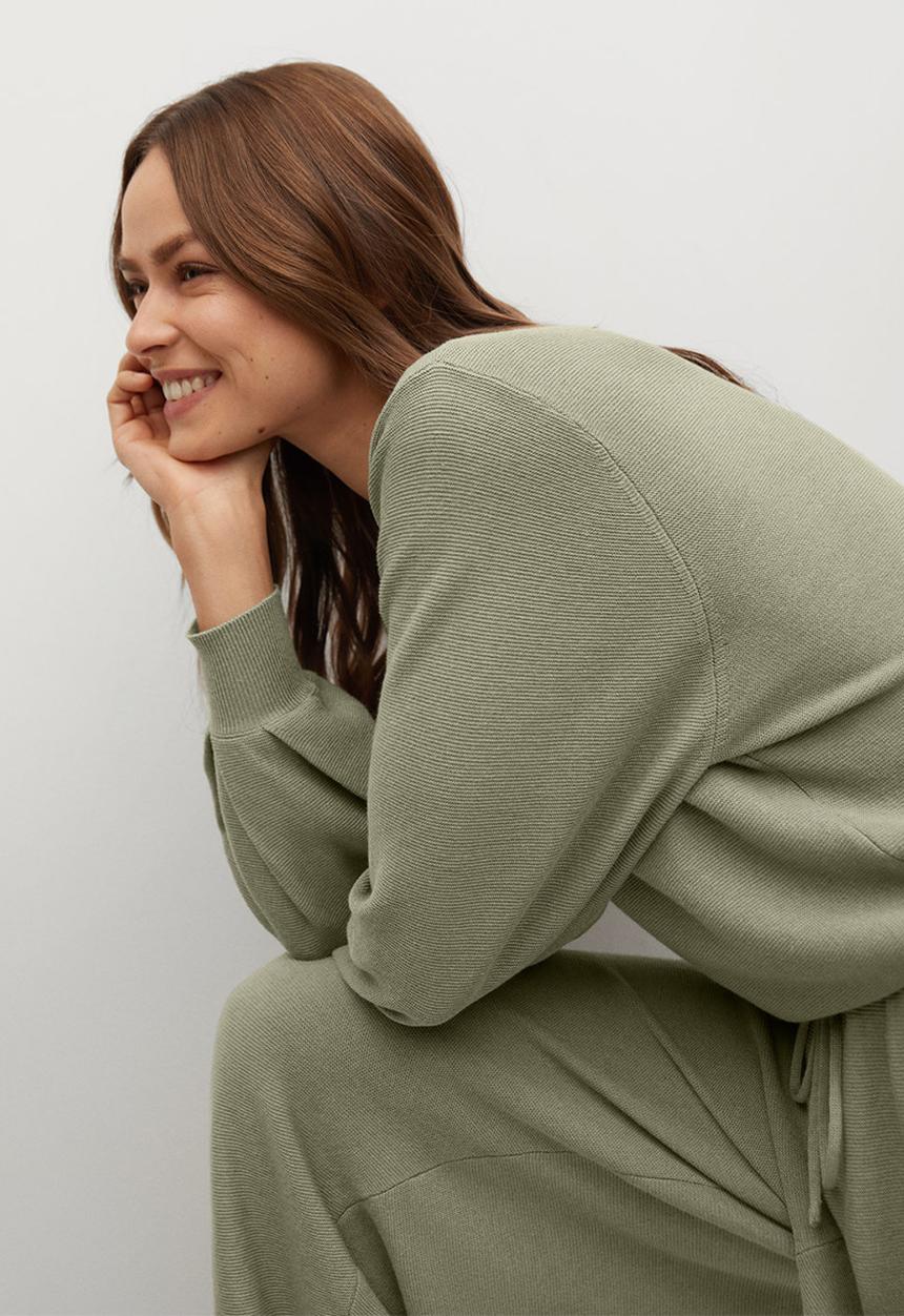 MANGO - Trousers milan - khaki green