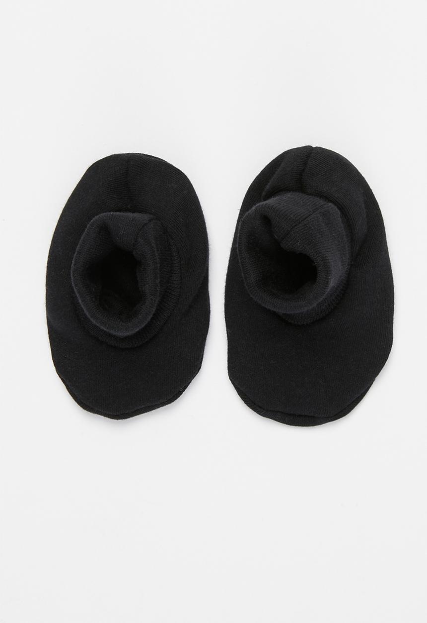 Little Lumps - Shoes - ribbed - black