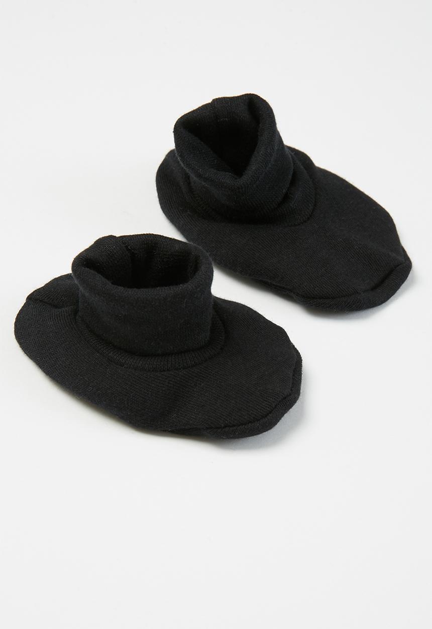 Little Lumps - Shoes - ribbed - black